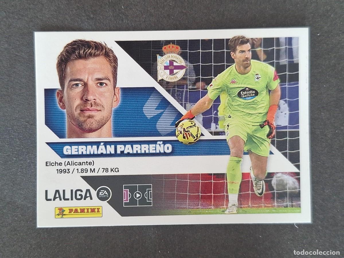 Cromos de f&uacute;tbol: L2 GERMAN PARRE&Ntilde;O DEPORTIVO DE LA CORU&Ntilde;A LIGA ESTE 2026 2027 26 27 NUNCA PEGADO SIN PEGAR