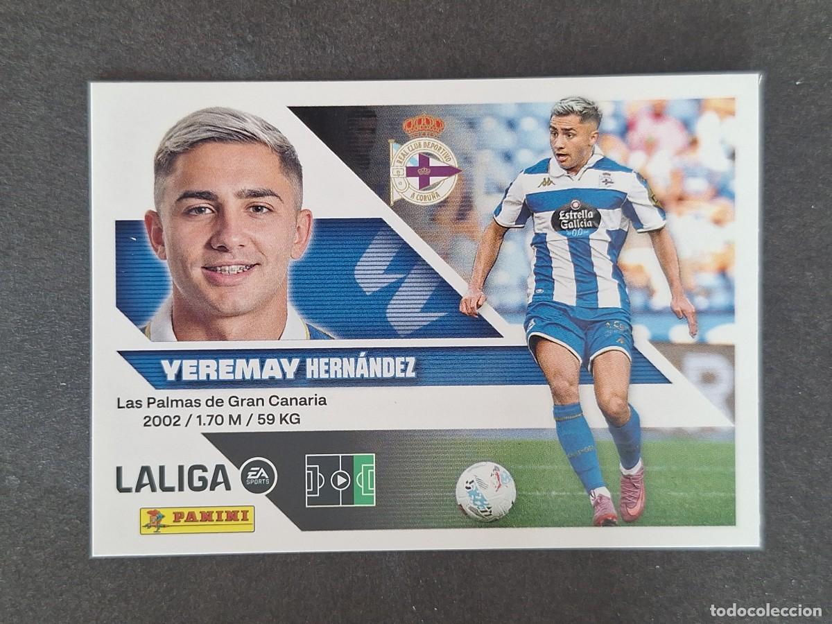Cromos de f&uacute;tbol: L2 YEREMAY DEPORTIVO DE LA CORU&Ntilde;A LIGA ESTE 2026 2027 26 27 NUNCA PEGADO SIN PEGAR