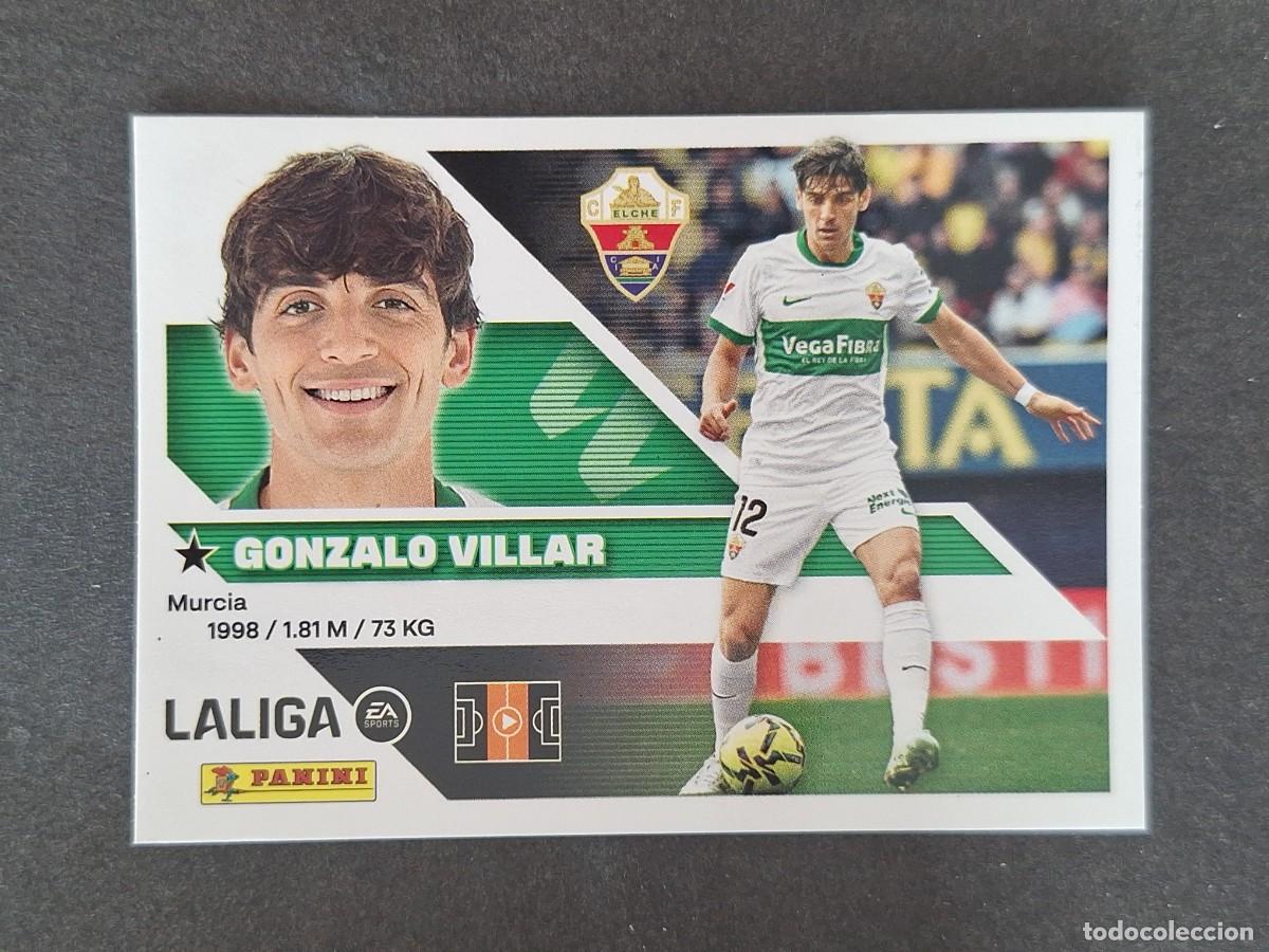 Fu&szlig;ball-Sticker: L2 GONZALO VILLAR ELCHE C. F. LIGA ESTE 2026 2027 26 27 NUNCA PEGADO SIN PEGAR