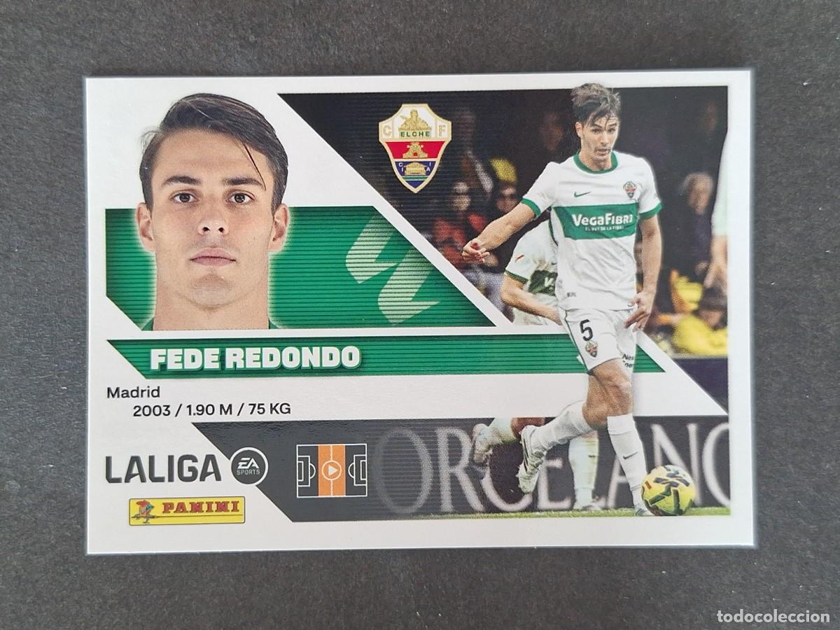 Fu&szlig;ball-Sticker: L2 FEDE REDONDO ELCHE C. F. LIGA ESTE 2026 2027 26 27 NUNCA PEGADO SIN PEGAR