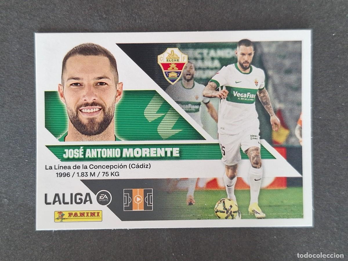 Fu&szlig;ball-Sticker: L2 MORENTE ELCHE C. F. LIGA ESTE 2026 2027 26 27 NUNCA PEGADO SIN PEGAR