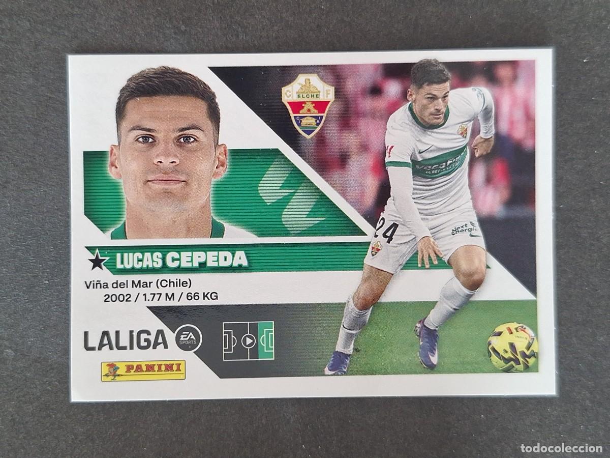 Fu&szlig;ball-Sticker: L2 CEPEDA ELCHE C. F. LIGA ESTE 2026 2027 26 27 NUNCA PEGADO SIN PEGAR