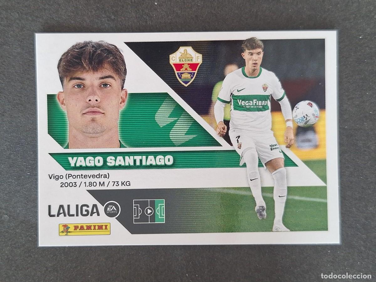 Fu&szlig;ball-Sticker: L2 YAGO SANTIAGO ELCHE C. F. LIGA ESTE 2026 2027 26 27 NUNCA PEGADO SIN PEGAR