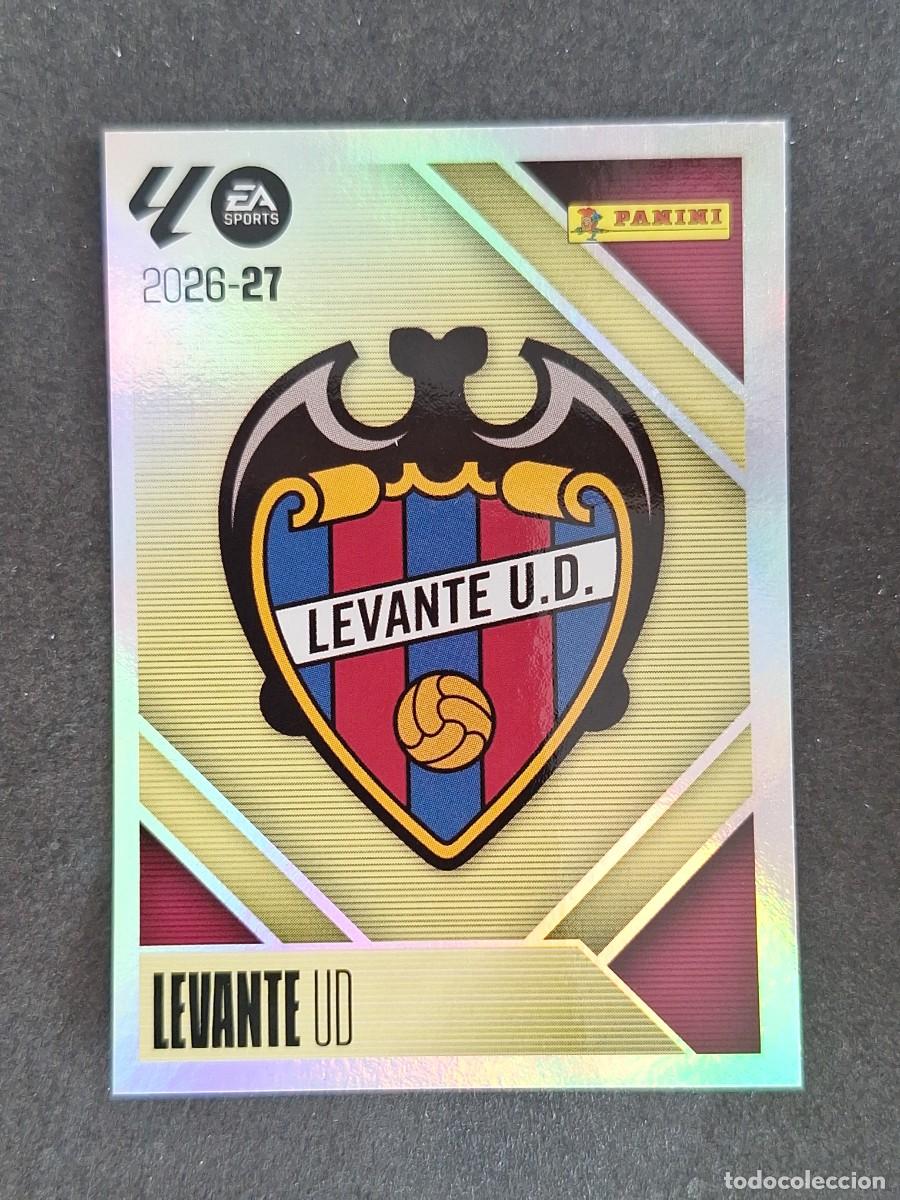 Cromos de f&uacute;tbol: L2 ESCUDO LEVANTE U. D. LIGA ESTE 2026 2027 26 27 NUNCA PEGADO SIN PEGAR