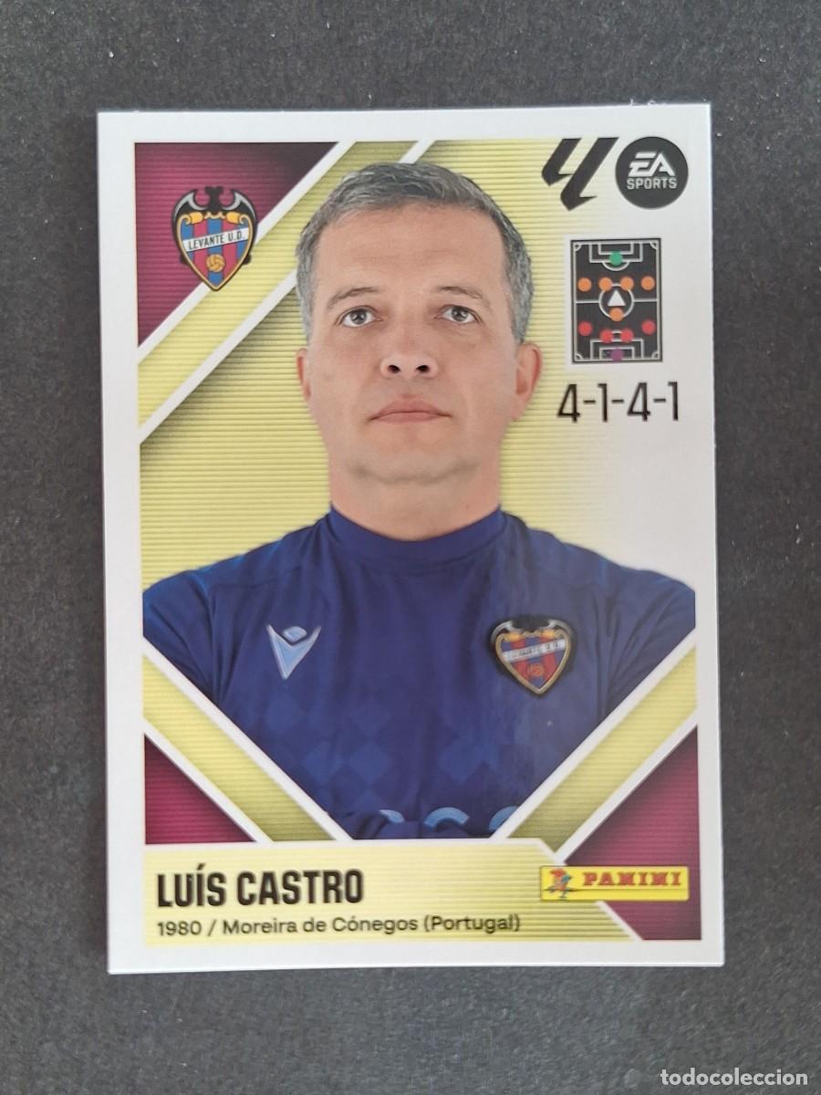 Cromos de f&uacute;tbol: L2 LUIS CASTRO ENTRENADOR LEVANTE U. D. LIGA ESTE 2026 2027 26 27 NUNCA PEGADO SIN PEGAR