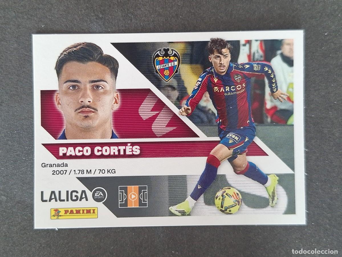 Cromos de f&uacute;tbol: L2 PACO CORTES LEVANTE U. D. LIGA ESTE 2026 2027 26 27 NUNCA PEGADO SIN PEGAR