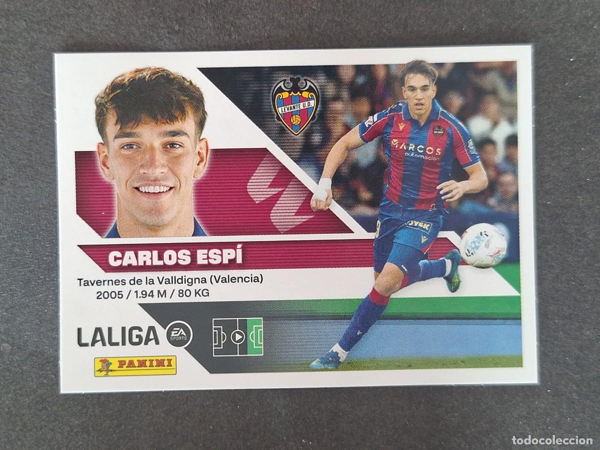 Cromos de f&uacute;tbol: L2 CARLOS ESPI LEVANTE U. D. LIGA ESTE 2026 2027 26 27 NUNCA PEGADO SIN PEGAR