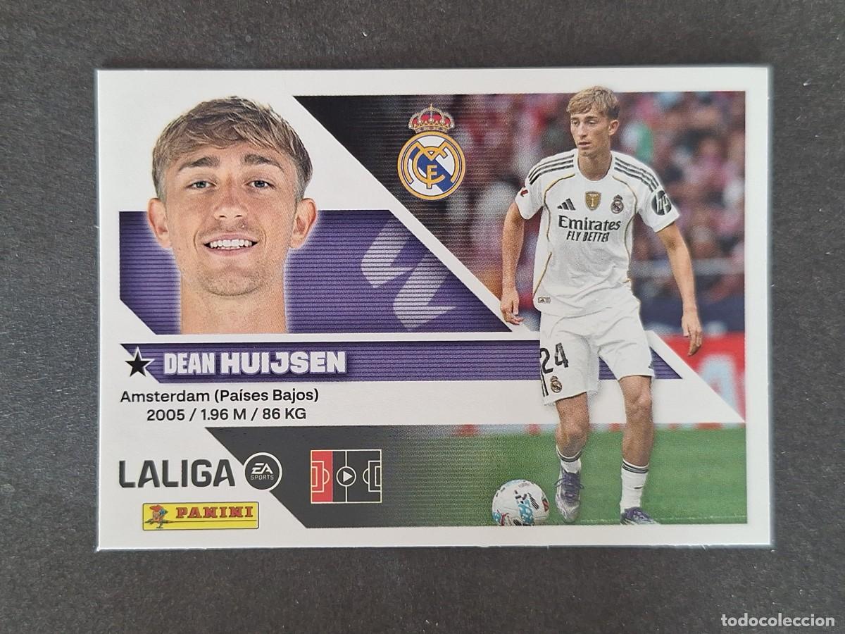 Cromos de f&uacute;tbol: L2 HUIJSEN REAL MADRID LIGA ESTE 2026 2027 26 27 NUNCA PEGADO SIN PEGAR