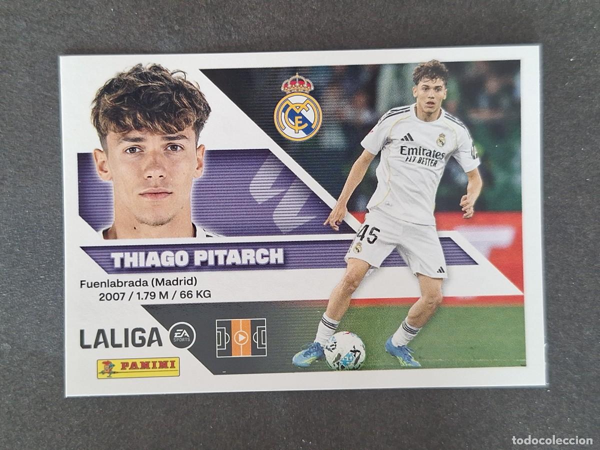 Cromos de f&uacute;tbol: L2 THIAGO PITARCH REAL MADRID LIGA ESTE 2026 2027 26 27 NUNCA PEGADO SIN PEGAR