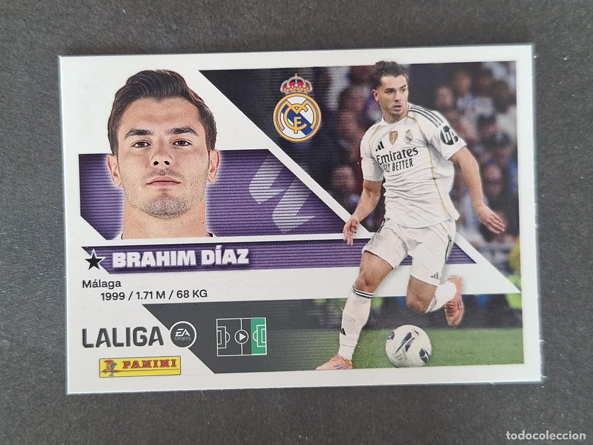 Cromos de f&uacute;tbol: L2 BRAHIM DIAZ REAL MADRID LIGA ESTE 2026 2027 26 27 NUNCA PEGADO SIN PEGAR