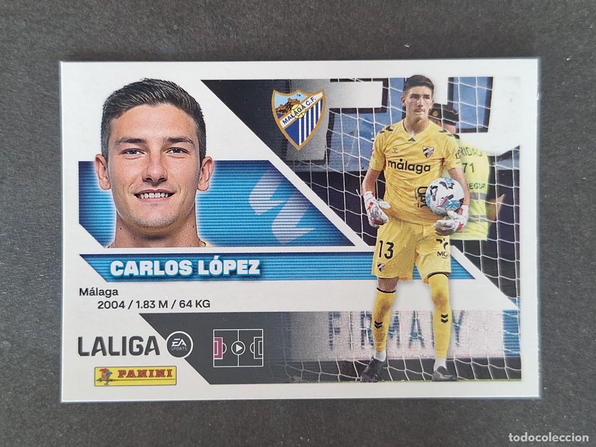 Cromos de f&uacute;tbol: L2 CARLOS LOPEZ MALAGA C. F. LIGA ESTE 2026 2027 26 27 NUNCA PEGADO SIN PEGAR