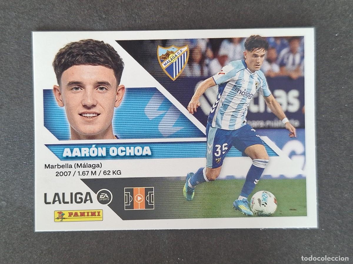 Cromos de f&uacute;tbol: L2 AARON OCHOA MALAGA C. F. LIGA ESTE 2026 2027 26 27 NUNCA PEGADO SIN PEGAR