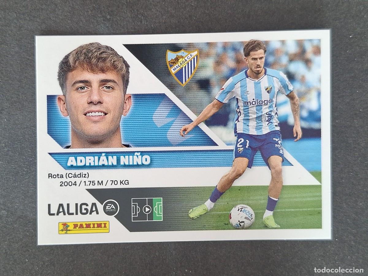 Cromos de f&uacute;tbol: L2 ADRIAN NI&Ntilde;O MALAGA C. F. LIGA ESTE 2026 2027 26 27 NUNCA PEGADO SIN PEGAR