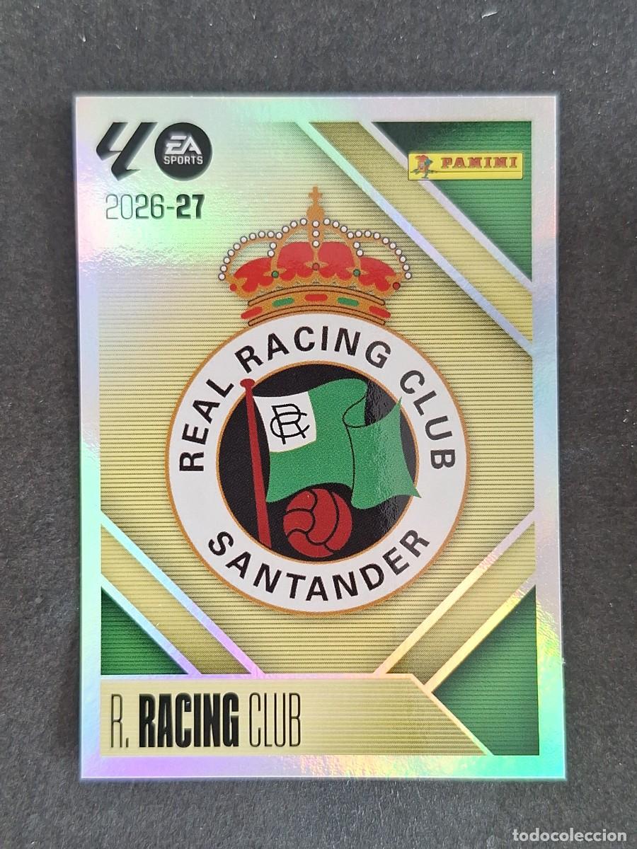 Football Stickers: L2 ESCUDO RACING DE SANTANDER LIGA ESTE 2026 2027 26 27 NUNCA PEGADO SIN PEGAR