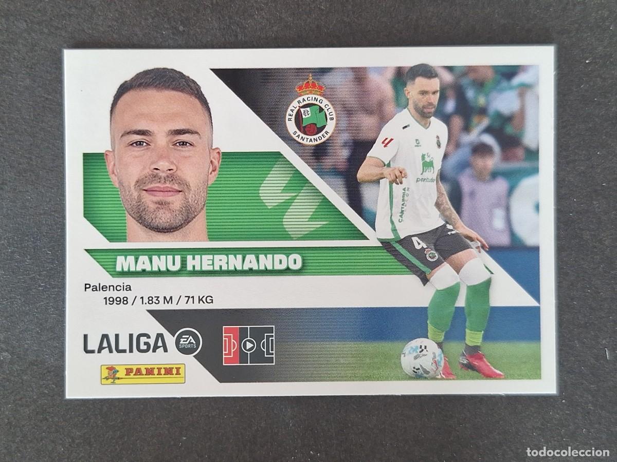 Cromos de f&uacute;tbol: L2 MANU HERNANDO RACING DE SANTANDER LIGA ESTE 2026 2027 26 27 NUNCA PEGADO SIN PEGAR