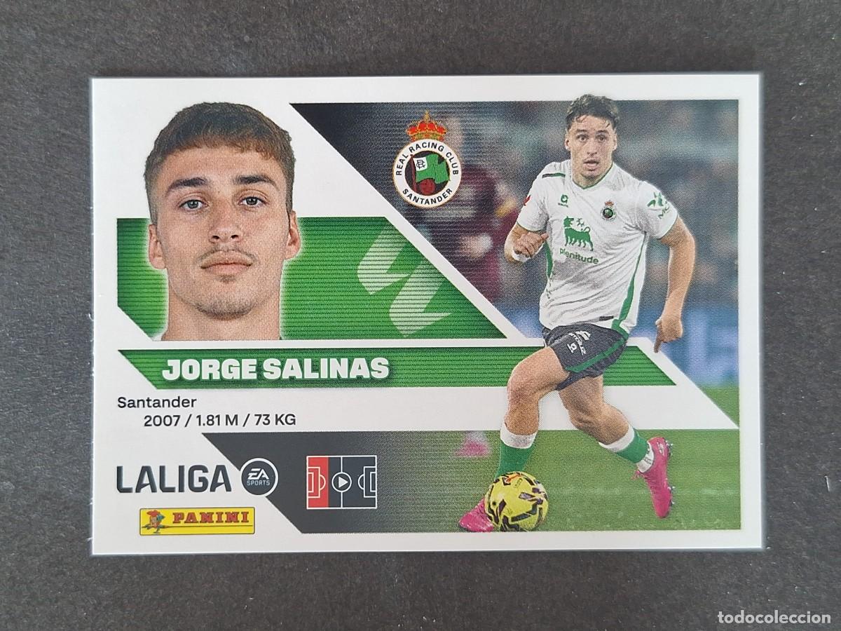 Cromos de f&uacute;tbol: L2 JORGE SALINAS RACING DE SANTANDER LIGA ESTE 2026 2027 26 27 NUNCA PEGADO SIN PEGAR