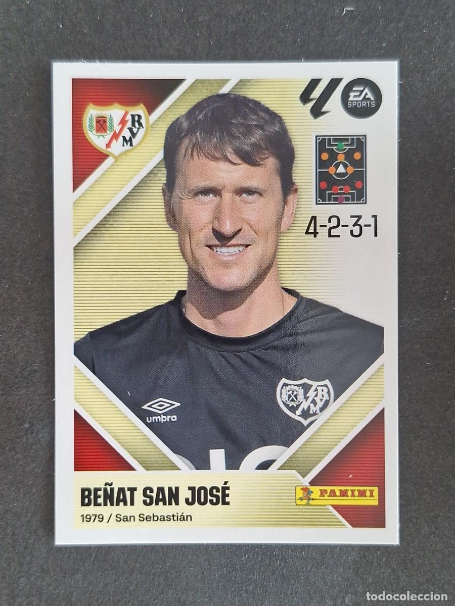 Cromos de f&uacute;tbol: L2 BE&Ntilde;AT SAN JOSE ENTRENADOR RAYO VALLECANO LIGA ESTE 2026 2027 26 27 NUNCA PEGADO SIN PEGAR