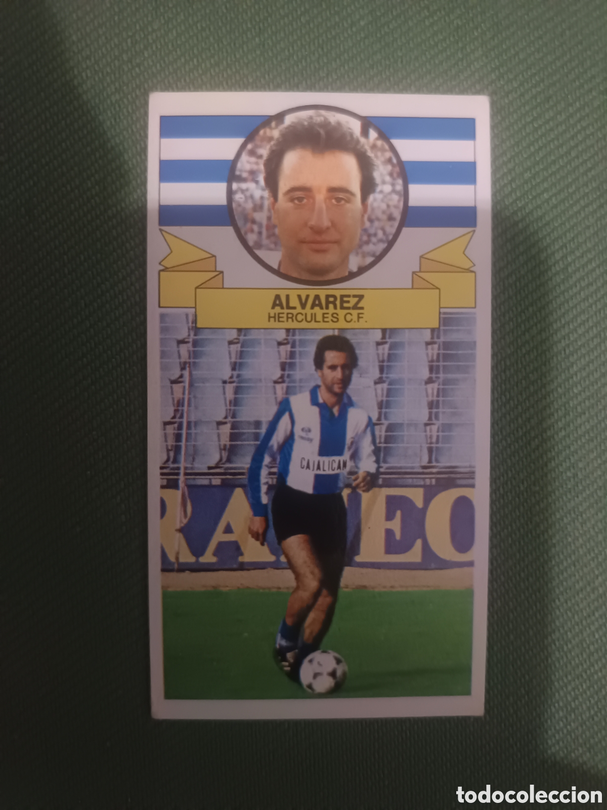 Cromos de f&uacute;tbol: CROMO &Aacute;LVAREZ BAJA SIN PEGAR ED ESTE LIGA 85 86 1985 1986