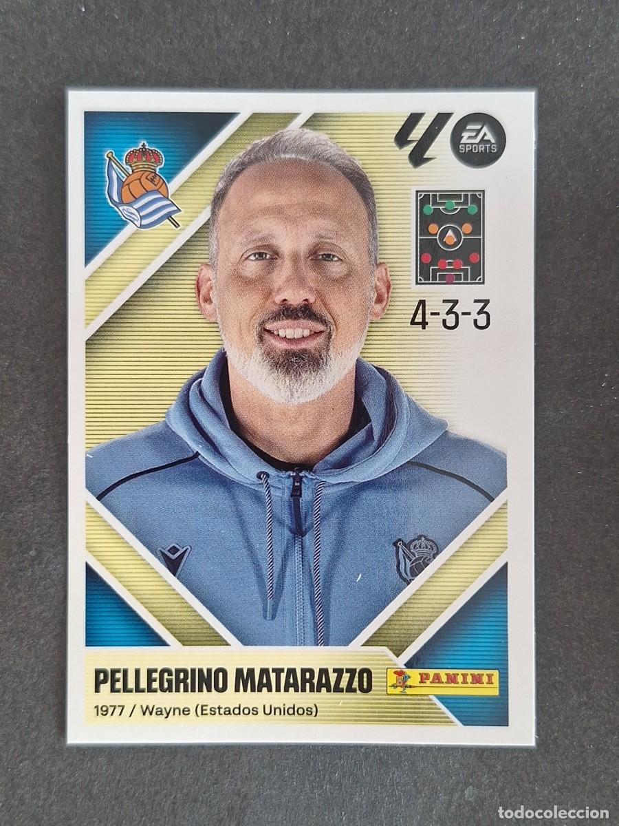 Cromos de f&uacute;tbol: L2 PELLEGRINO MATARAZZO ENTRENADOR REAL SOCIEDAD LIGA ESTE 2026 2027 26 27 NUNCA PEGADO SIN PEGAR