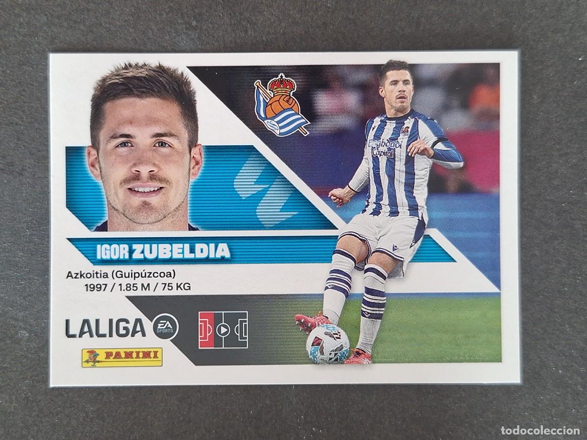 Cromos de f&uacute;tbol: L2 ZUBELDIA REAL SOCIEDAD LIGA ESTE 2026 2027 26 27 NUNCA PEGADO SIN PEGAR