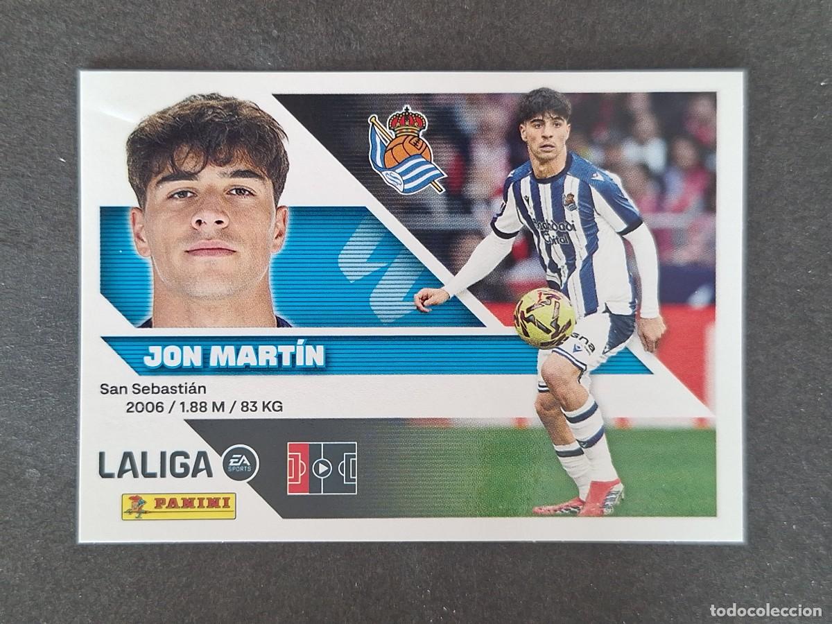 Cromos de f&uacute;tbol: L2 JON MARTIN REAL SOCIEDAD LIGA ESTE 2026 2027 26 27 NUNCA PEGADO SIN PEGAR