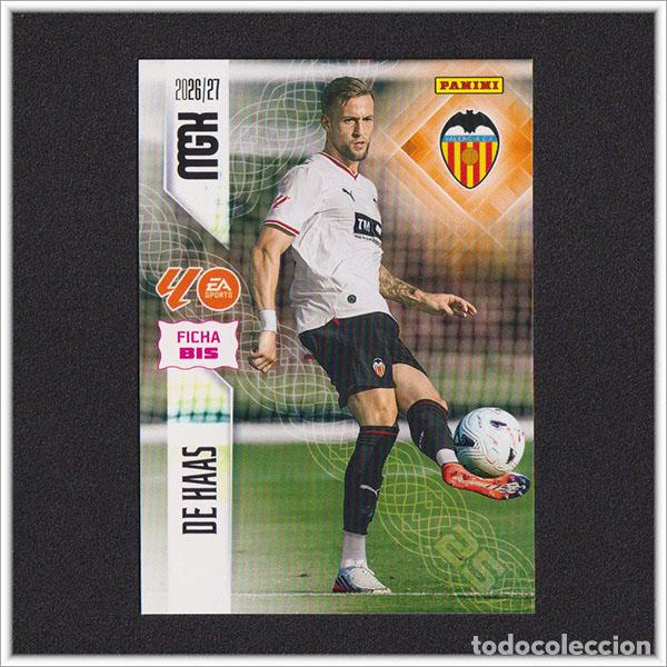 Football Stickers: MEGACRACKS 2026 2027 26 27 PANINI DE HAAS 350 BIS VALENCIA ALBUM COLECCI&Oacute;N LIGA MGK 2&ordf; ED