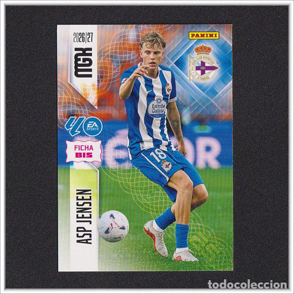 Cromos de f&uacute;tbol: MEGACRACKS 2026 2027 26 27 PANINI ASP JENSEN 140 BIS DEPORTIVO CORU&Ntilde;A ALBUM COLECCI&Oacute;N LIGA MGK 2&ordf; ED