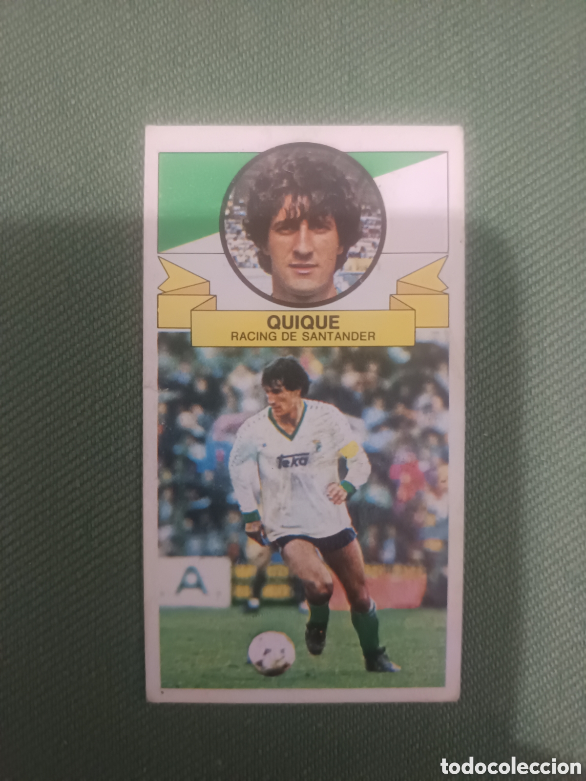 Cromos de f&uacute;tbol: CROMO QUIQUE BAJA SIN PEGAR ED ESTE LIGA 85 86 1985 1986