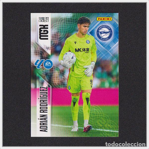 Cromos de f&uacute;tbol: MEGACRACKS 2026 2027 26 27 PANINI ADRIAN RODRIGUEZ 21 ALAVES ALBUM COLECCI&Oacute;N LIGA MGK 2&ordf; ED
