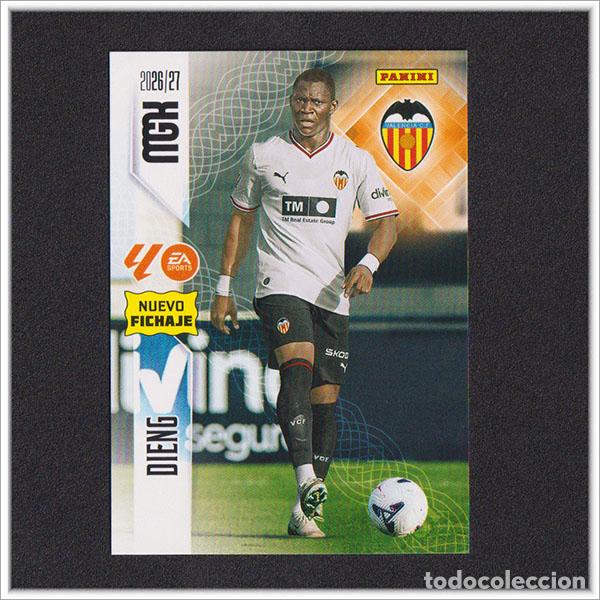 Cromos de f&uacute;tbol: MEGACRACKS 2026 2027 26 27 PANINI DIENG 487 FICHAJE VALENCIA ALBUM COLECCI&Oacute;N LIGA MGK 2&ordf; ED