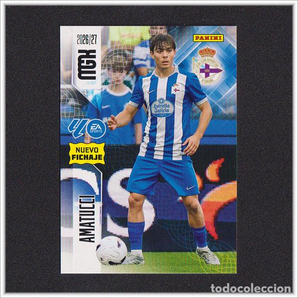 Cromos de f&uacute;tbol: MEGACRACKS 2026 2027 26 27 PANINI AMATUCCI 452 FICHAJE DEPORTIVO CORU&Ntilde;A COLECCI&Oacute;N LIGA MGK 2&ordf; ED