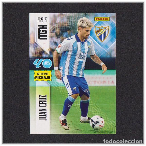 Cromos de f&uacute;tbol: MEGACRACKS 2026 2027 26 27 PANINI JUAN CRUZ 458 FICHAJE M&Aacute;LAGA ALBUM COLECCI&Oacute;N LIGA MGK 2&ordf; ED