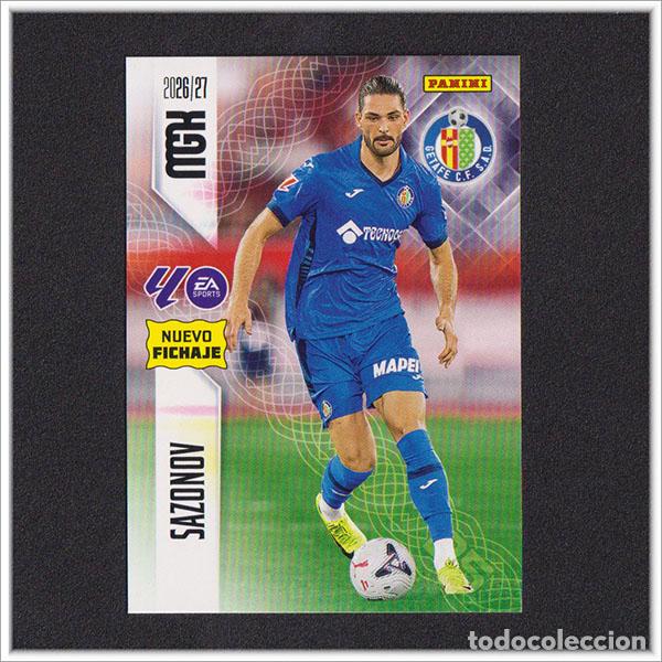 Cromos de f&uacute;tbol: MEGACRACKS 2026 2027 26 27 PANINI SAZONOV 457 FICHAJE GETAFE ALBUM COLECCI&Oacute;N LIGA MGK 2&ordf; ED