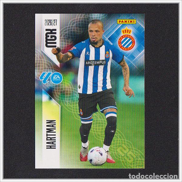 Cromos de f&uacute;tbol: MEGACRACKS 2026 2027 26 27 PANINI HARTMAN 171 ESPANYOL ALBUM COLECCI&Oacute;N LIGA MGK 2&ordf; ED