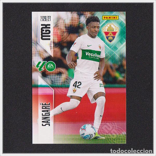 Cromos de f&uacute;tbol: MEGACRACKS 2026 2027 26 27 PANINI SANGARE 148 ELCHE ALBUM COLECCI&Oacute;N LIGA MGK 2&ordf; ED