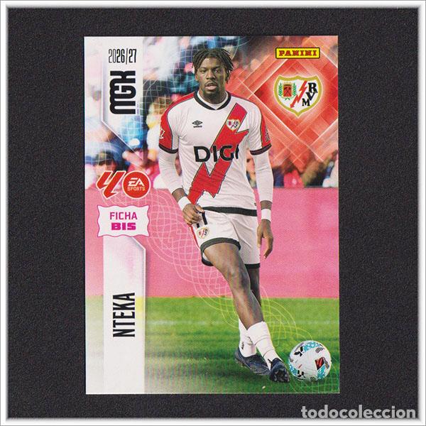 Cromos de f&uacute;tbol: MEGACRACKS 2026 2027 26 27 PANINI NTEKA 297 BIS RAYO VALLECANO ALBUM COLECCI&Oacute;N LIGA MGK 2&ordf; ED
