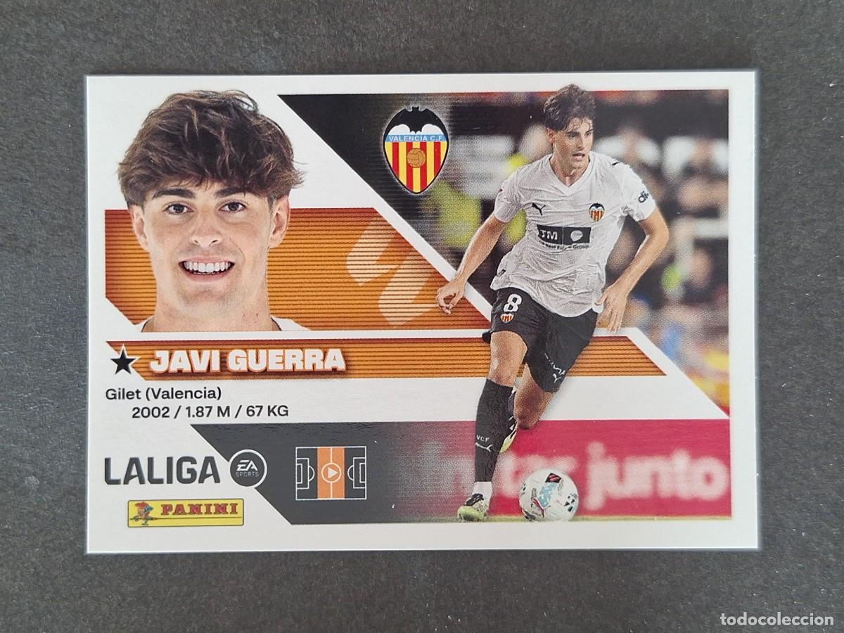 Cromos de f&uacute;tbol: L2 JAVI GUERRA VALENCIA C. F. LIGA ESTE 2026 2027 26 27 NUNCA PEGADO SIN PEGAR