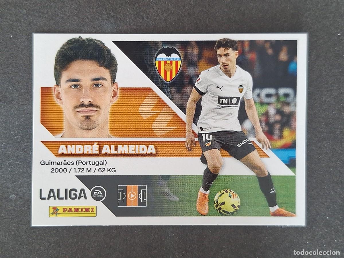Cromos de f&uacute;tbol: L2 ANDRE ALMEIDA VALENCIA C. F. LIGA ESTE 2026 2027 26 27 NUNCA PEGADO SIN PEGAR