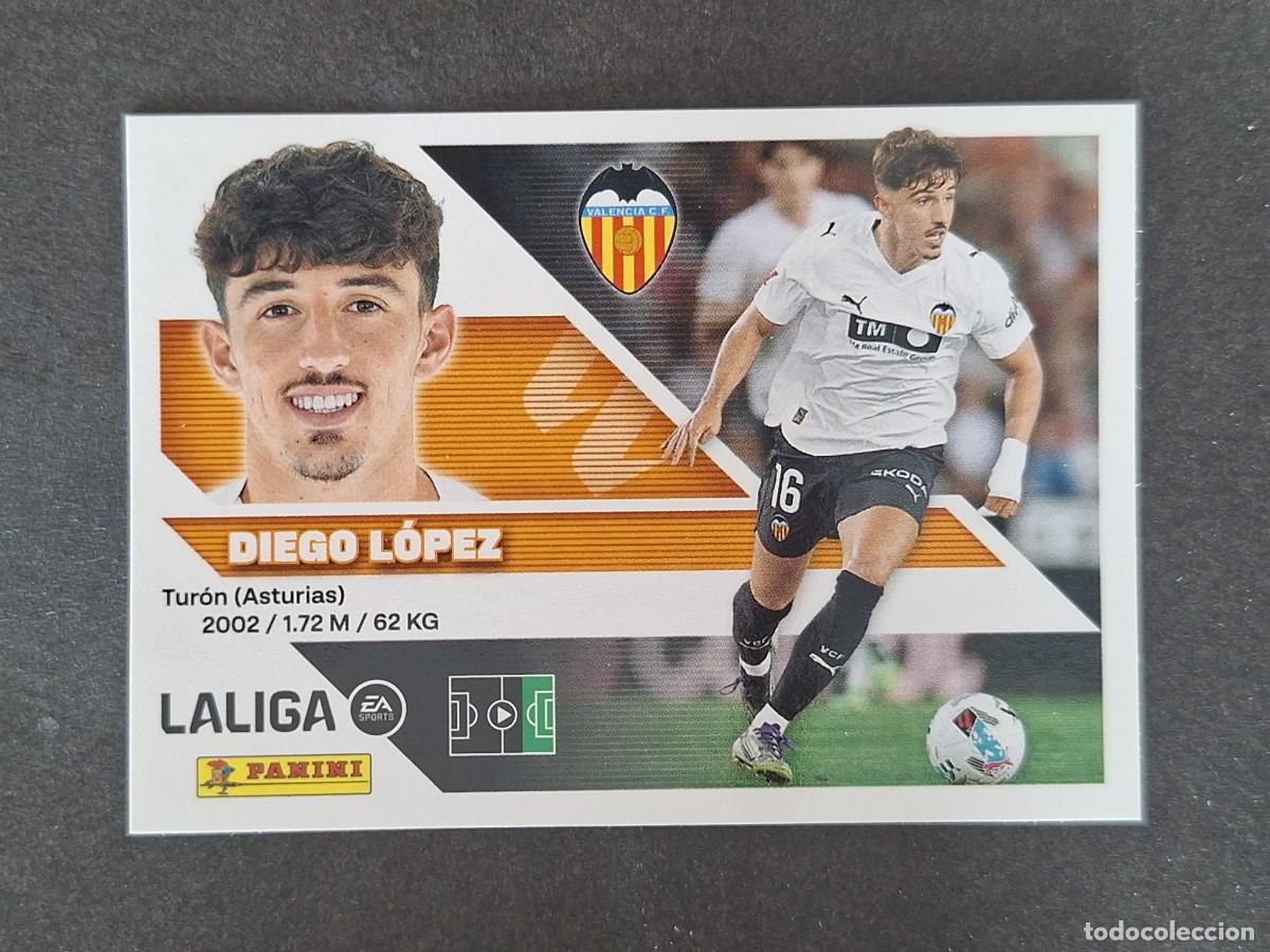 Cromos de f&uacute;tbol: L2 DIEGO LOPEZ VALENCIA C. F. LIGA ESTE 2026 2027 26 27 NUNCA PEGADO SIN PEGAR