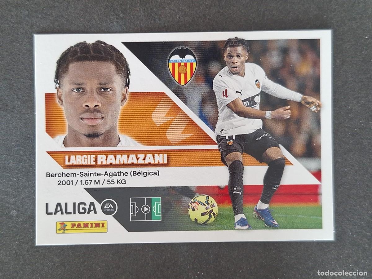Cromos de f&uacute;tbol: L2 RAMAZANI VALENCIA C. F. LIGA ESTE 2026 2027 26 27 NUNCA PEGADO SIN PEGAR