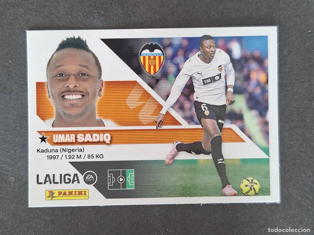 Cromos de f&uacute;tbol: L2 SADIQ VALENCIA C. F. LIGA ESTE 2026 2027 26 27 NUNCA PEGADO SIN PEGAR