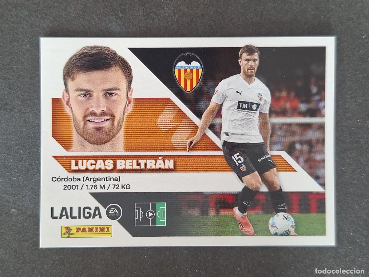 Cromos de f&uacute;tbol: L2 LUCAS BELTRAN VALENCIA C. F. LIGA ESTE 2026 2027 26 27 NUNCA PEGADO SIN PEGAR