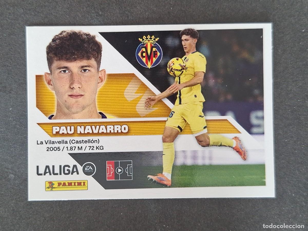 Cromos de f&uacute;tbol: L2 PAU NAVARRO VILLARREAL C. F. LIGA ESTE 2026 2027 26 27 NUNCA PEGADO SIN PEGAR
