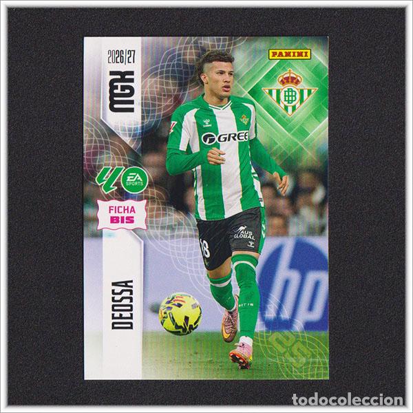 Cromos de f&uacute;tbol: MEGACRACKS 2026 2027 26 27 PANINI DEOSSA 100 BIS BETIS ALBUM COLECCI&Oacute;N LIGA MGK 2&ordf; ED