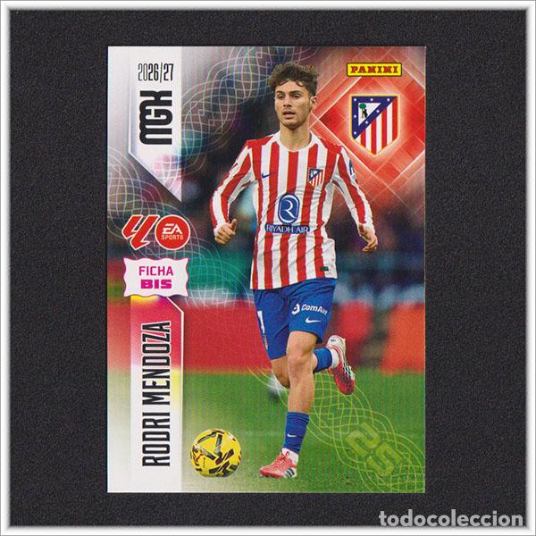 Cromos de f&uacute;tbol: MEGACRACKS 2026 2027 26 27 PANINI RODRI MENDOZA 63 BIS ATL&Eacute;TICO MADRID COLECCI&Oacute;N LIGA MGK 2&ordf; ED