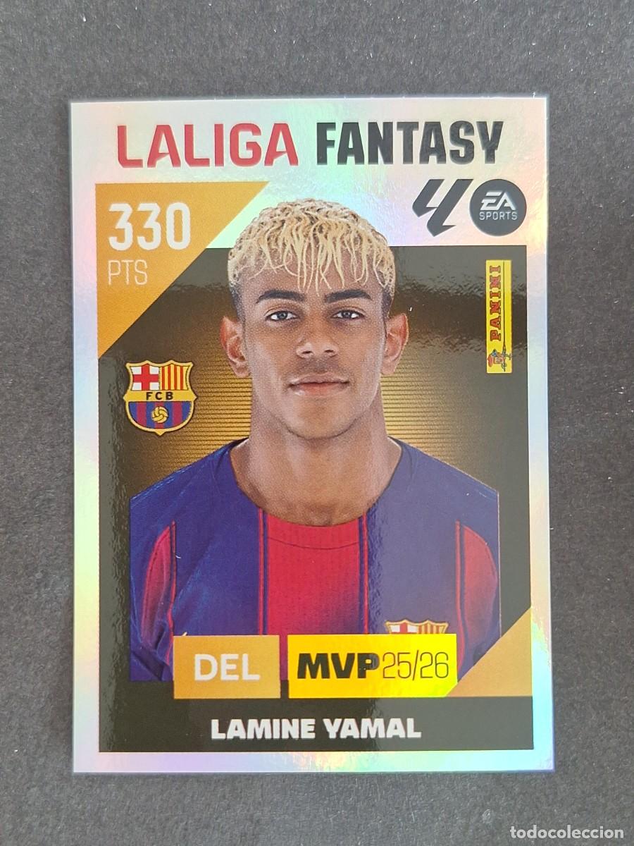 Cromos de f&uacute;tbol: L2 LAMINE YAMAL F. C. BARCELONA LA LIGA FANTASY LIGA ESTE 2026 2027 26 27 NUNCA PEGADO