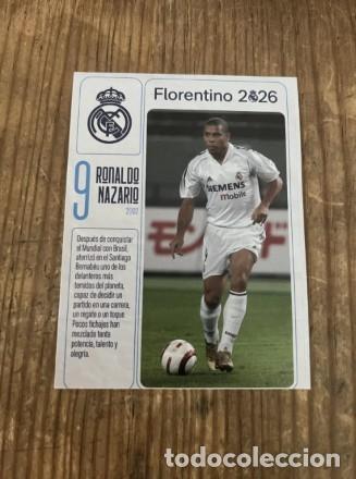 Cartes &agrave; collectionner de Football: R31960 CROMO SIN PEGAR NUNCA PEGADO # 9 Ronaldo Nazario Real Madrid 2026