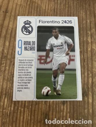 Cromos de f&uacute;tbol: R31961 CROMO SIN PEGAR NUNCA PEGADO # 9 Ronaldo Nazario Real Madrid 2026