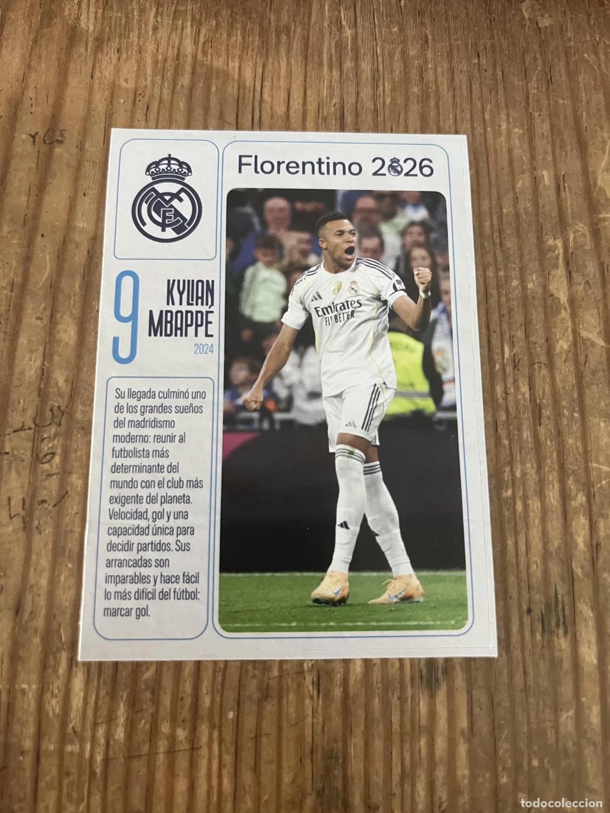 Cromos de f&uacute;tbol: R31978 CROMO SIN PEGAR NUNCA PEGADO # 9 Kylian Mbappe Real Madrid 2026