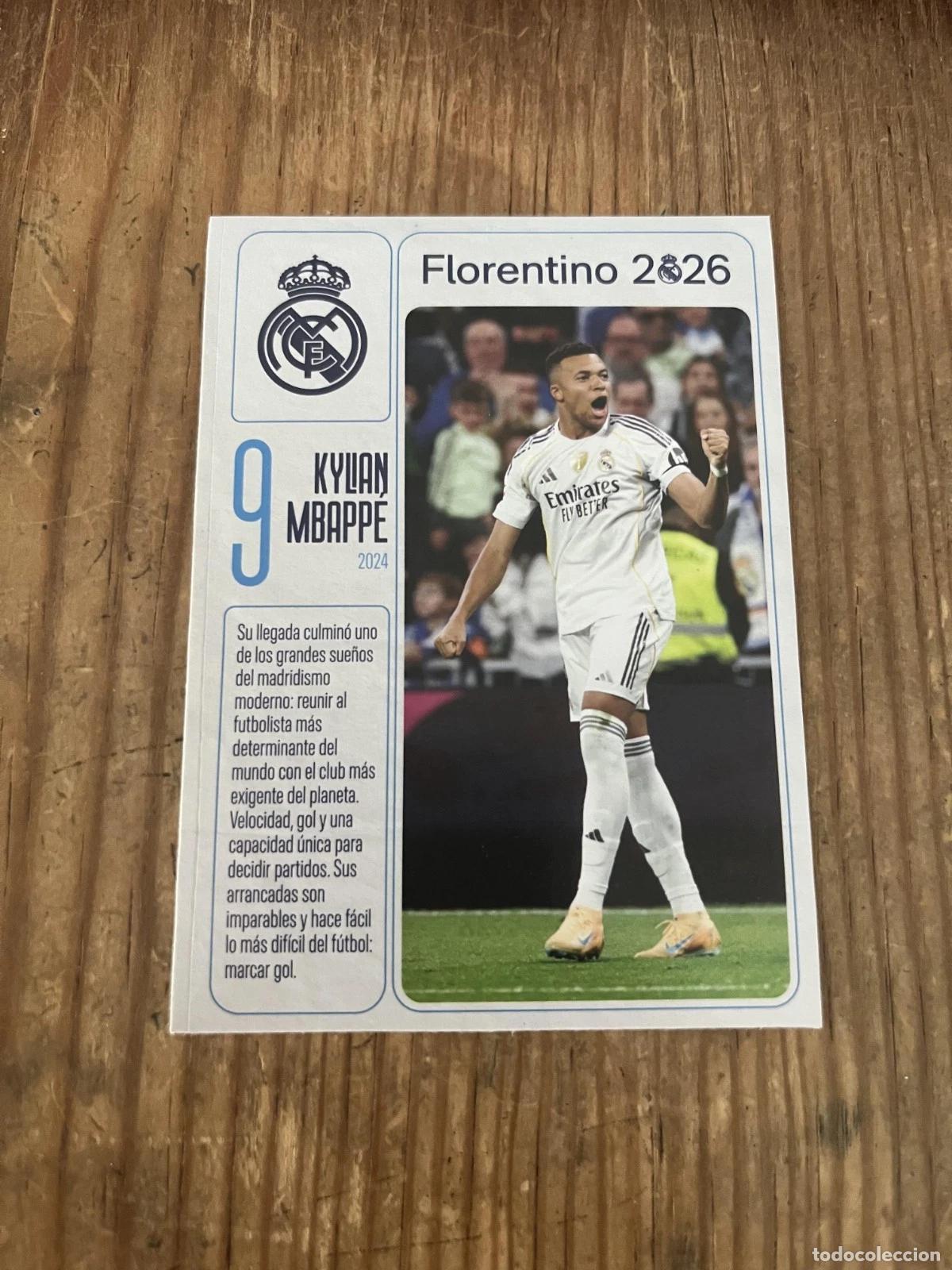 Cromos de Futebol: R31979 CROMO SIN PEGAR NUNCA PEGADO # 9 Kylian Mbappe Real Madrid 2026